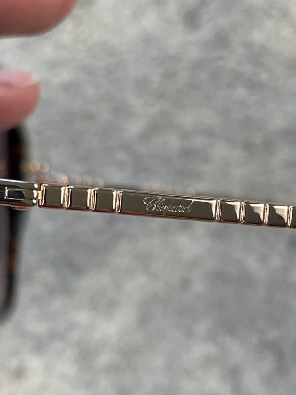 New Chopard Geometric Octogon Sunglasses SCH370M Dark Havana Gold 57 19 135 - Picture 10 of 15